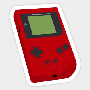 Retro Handheld Red Sticker